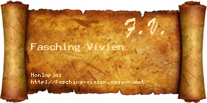 Fasching Vivien névjegykártya