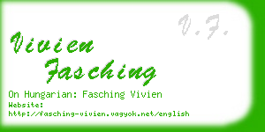 vivien fasching business card